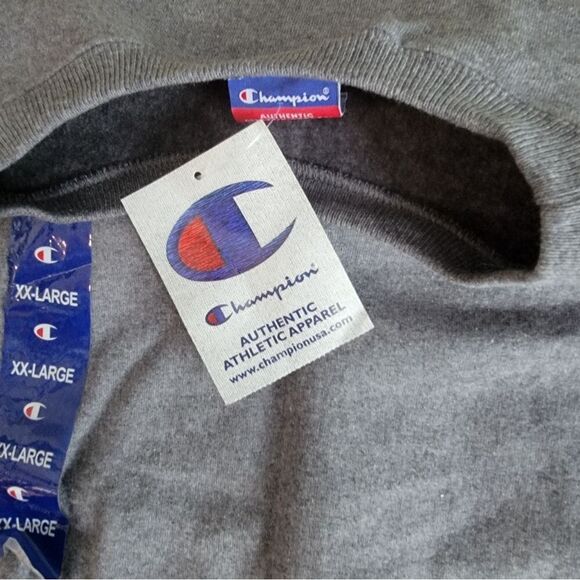 Champion Authentic Athletic Apparel Size XXL Gray Sweatshirt NWT - Picture 9 of 12